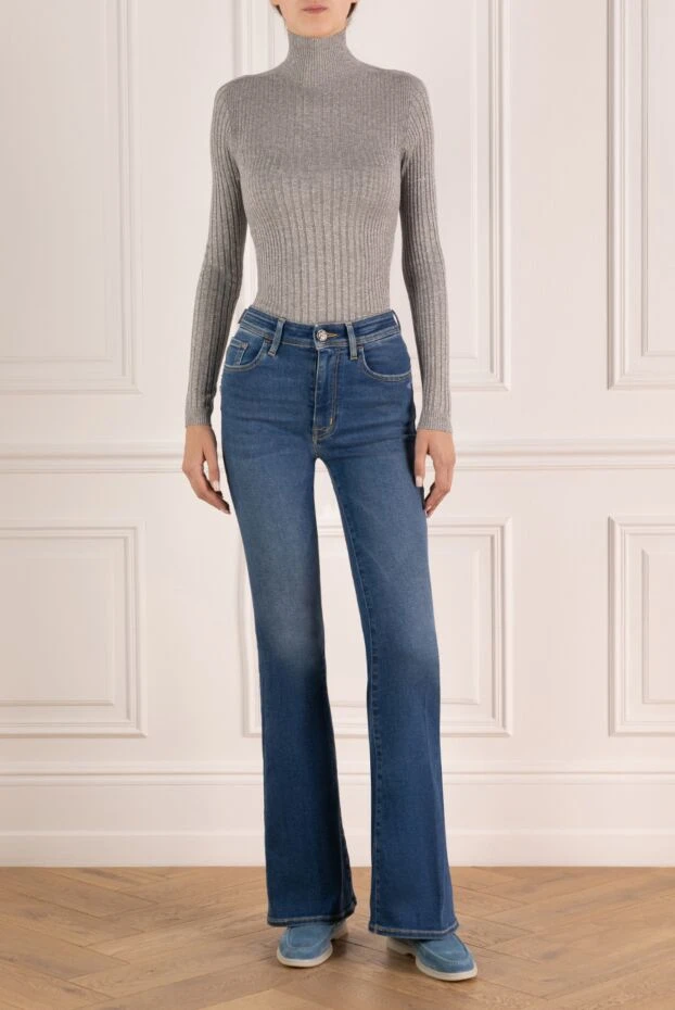 Jacob Cohen джинсы женские с расклешённым низом из эластичного денима средней плотности
179897 - фото 2