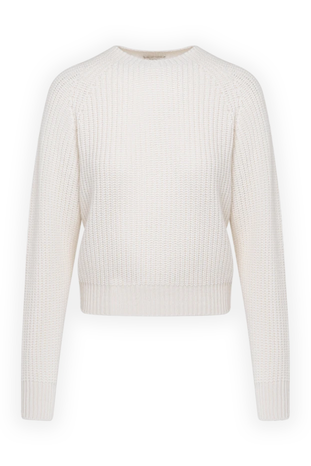 Women's white cashmere jumper - photo 1