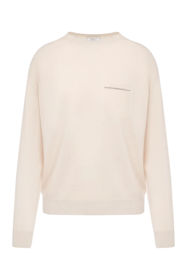 Women's beige cashmere and viscose jumper. - photo 1