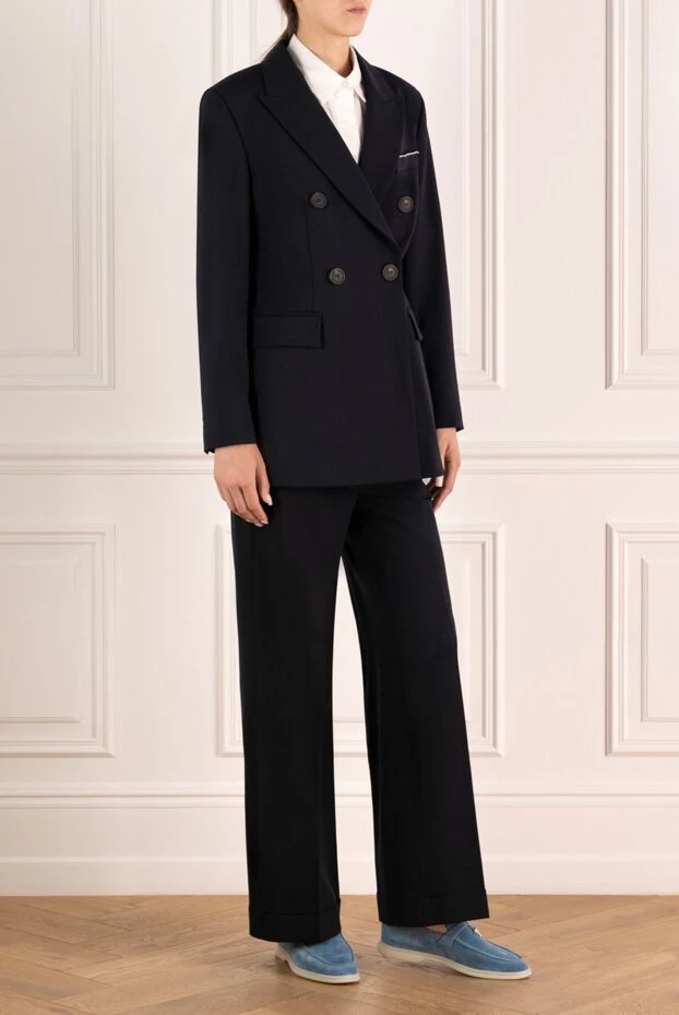 Peserico костюм с брюками женский синий 179933 - фото 3