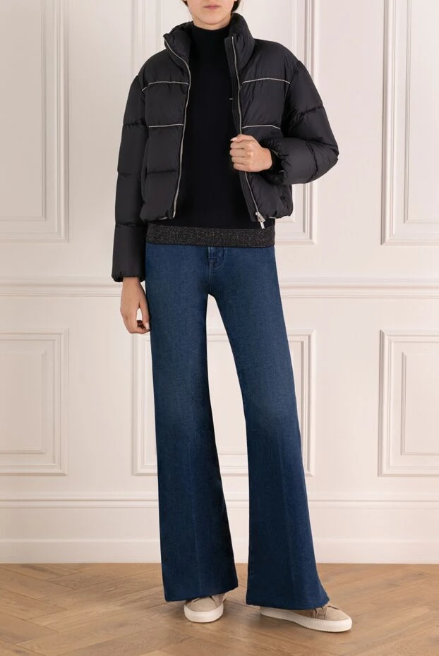 Peserico куртка женская синяя из полиэстера 179952 - фото 2