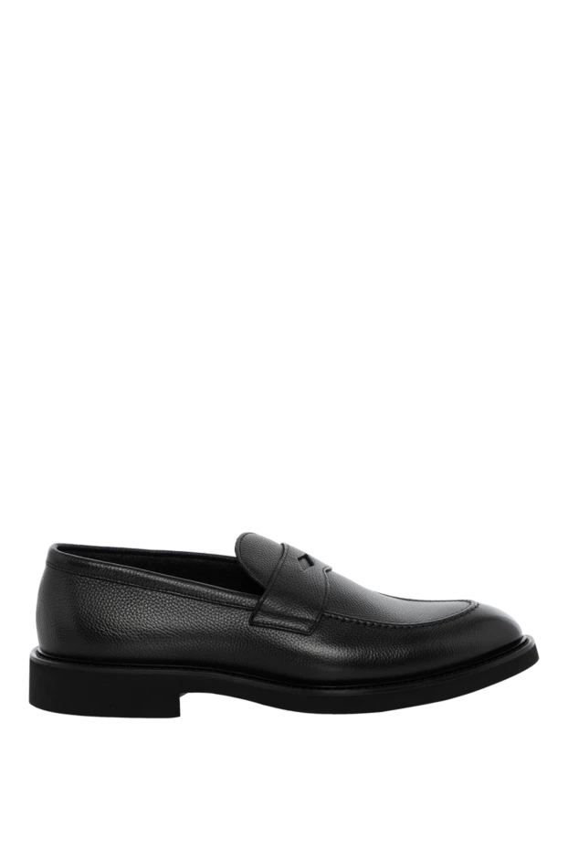 Doucal`s man men's loafers black made of genuine leather купить с ценами и фото 180006 - photo 1