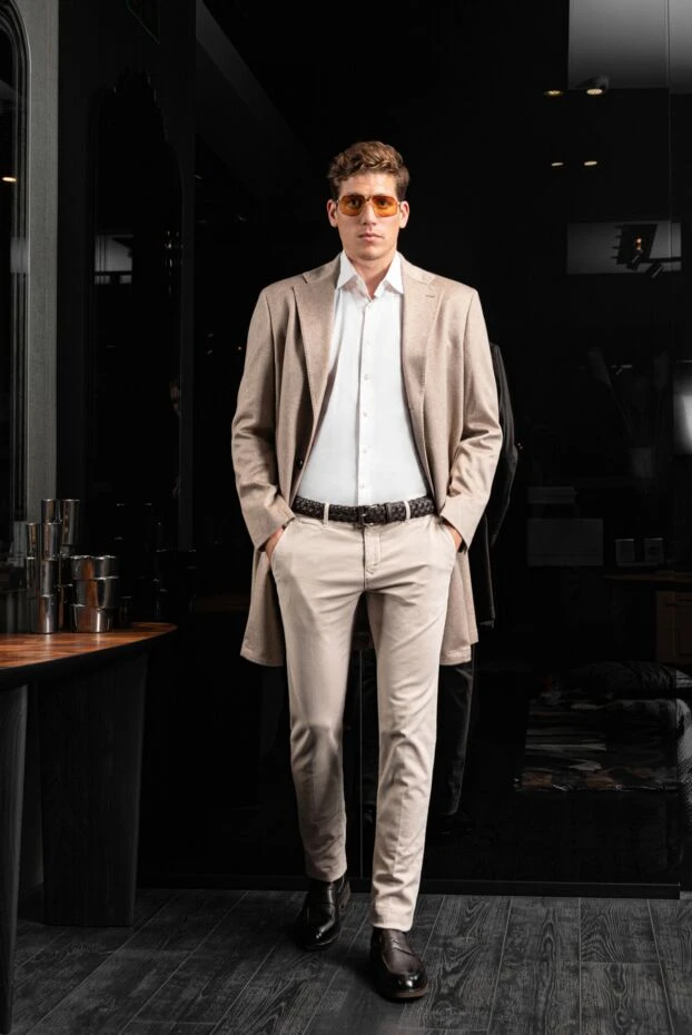 Doucal`s лоферы мужские коричневые из натуральной кожи 180008 - фото 2