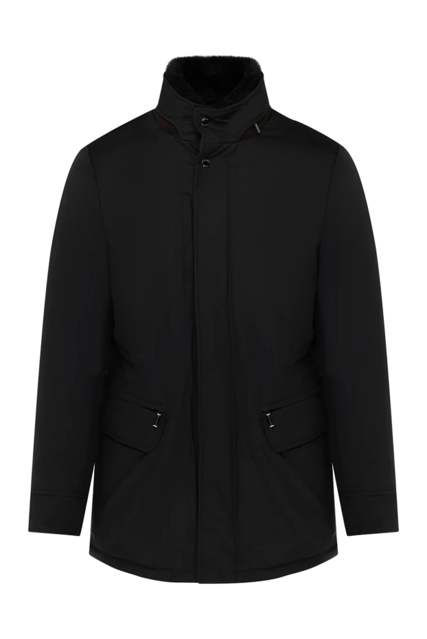 Moorer man men's black jacket made of polyester and polyamide купить с ценами и фото 180016 - photo 1