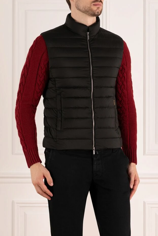 Moorer жилет мужской черный из полиамида и полиуретана. 180023 - фото 3