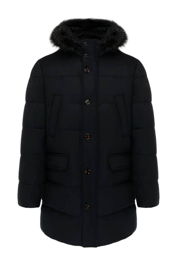 Moorer man men's blue down jacket купить с ценами и фото 180043 - photo 1