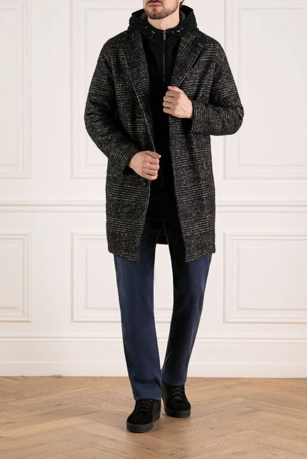 Moorer пальто мужское черное 180050 - фото 2