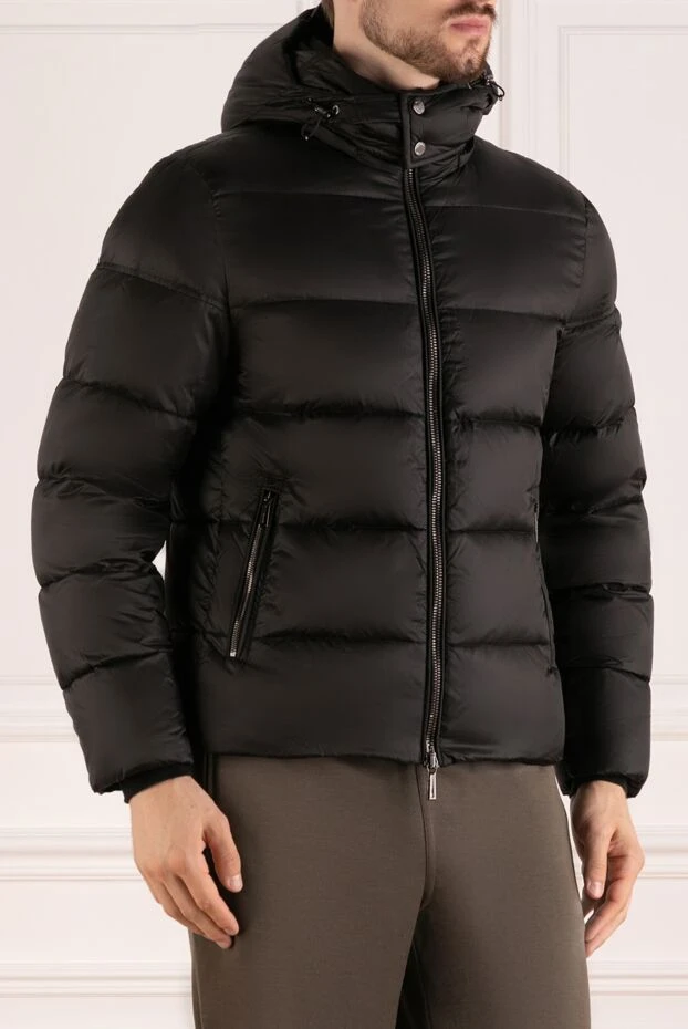 Moorer пуховик мужской из гладкого нейлона с глянцевым эффектом
 180056 - фото 3