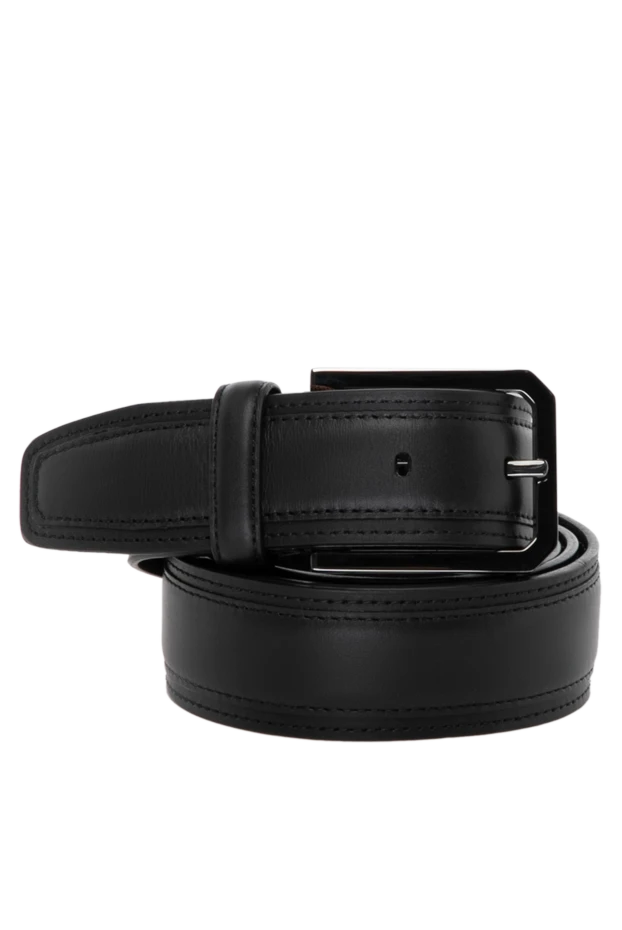 Moorer man men's black belt made of genuine leather купить с ценами и фото 180062 - photo 1