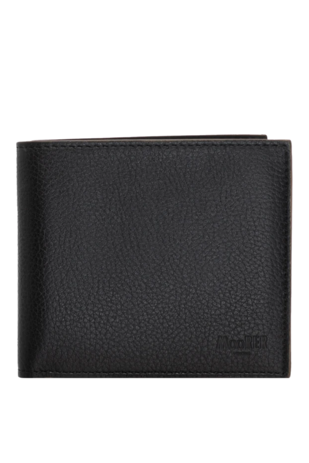 Moorer man men's black wallet made of genuine leather купить с ценами и фото 180065 - photo 1