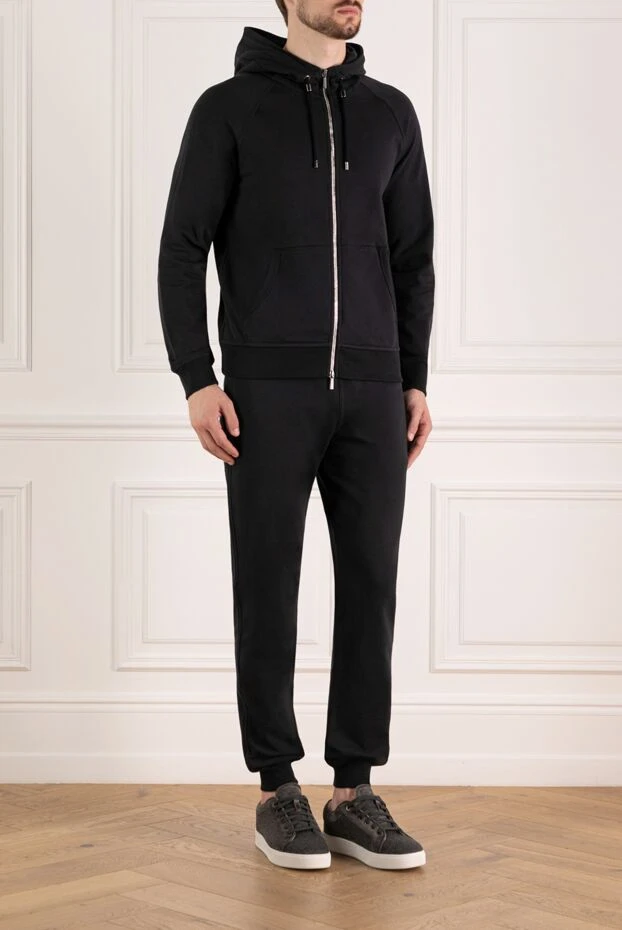 Moorer костюм прогулочный синий мужской с капюшоном 180109 - фото 3