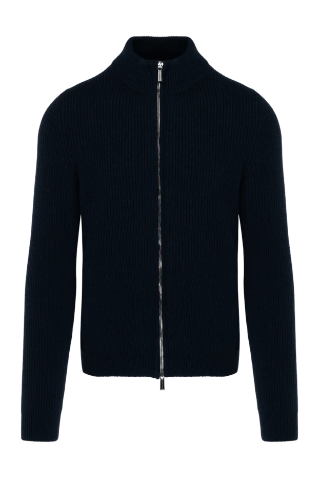 Moorer man men's blue cashmere cardigan купить с ценами и фото 180125 - photo 1