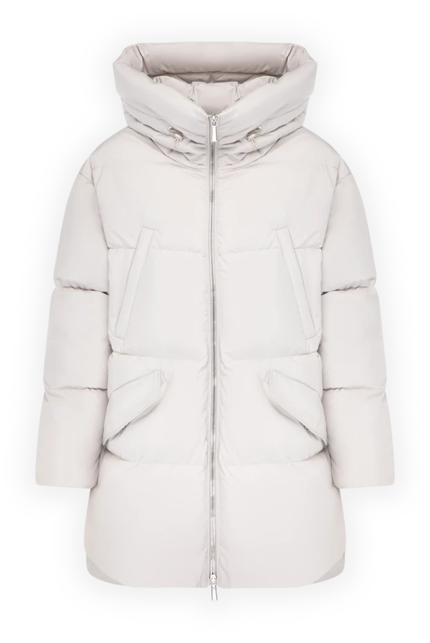 Moorer woman women's gray down jacket made of polyamide купить с ценами и фото 180177 - photo 1