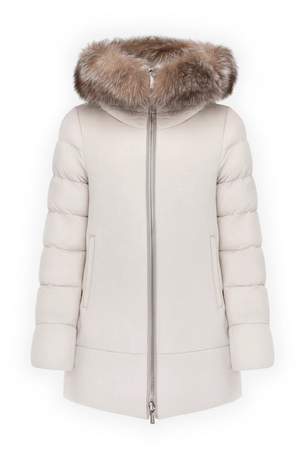 Moorer woman women's gray down jacket made of wool and cashmere купить с ценами и фото 180179 - photo 1