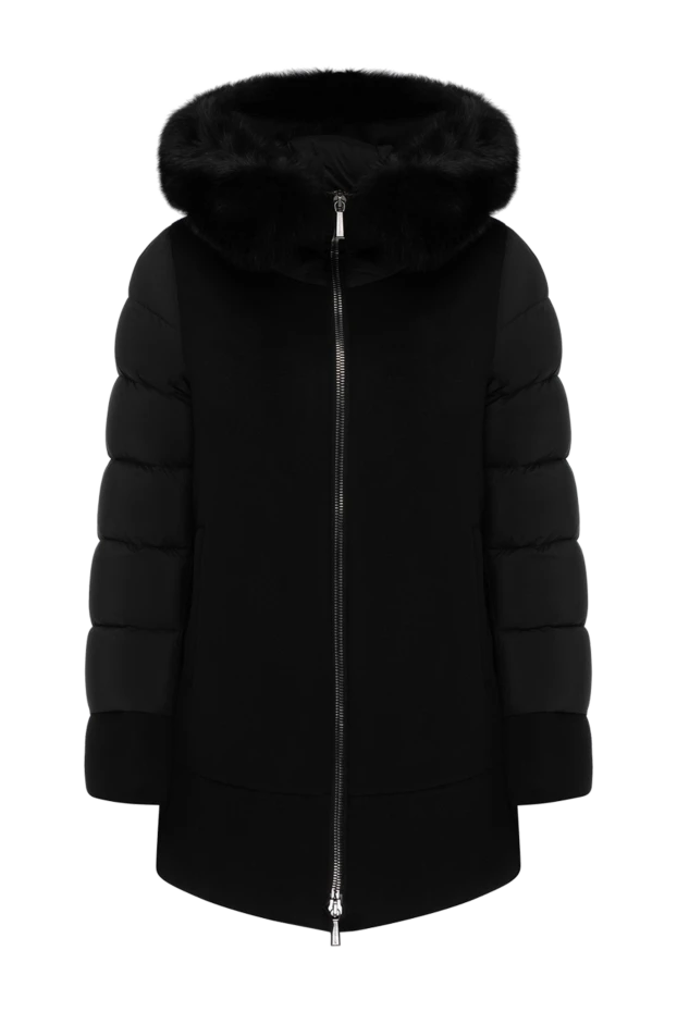 Moorer woman women's black down jacket made of wool and cashmere купить с ценами и фото 180180 - photo 1