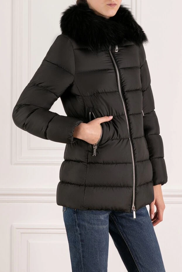 Moorer пуховик с плотной стёжкой и эффектным мехом на вороте
 180181 - фото 3