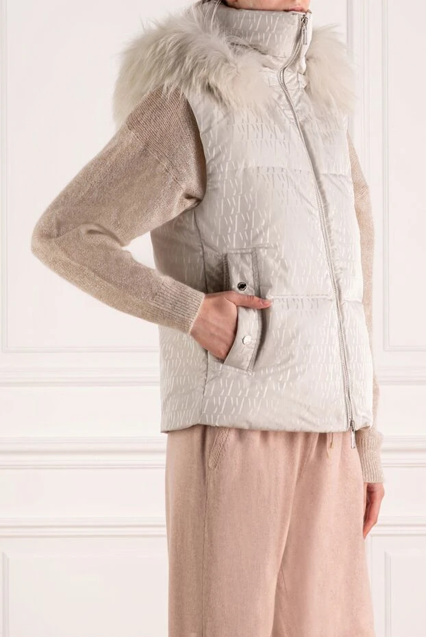 Moorer women's gray polyester vest 180187 - photo 3
