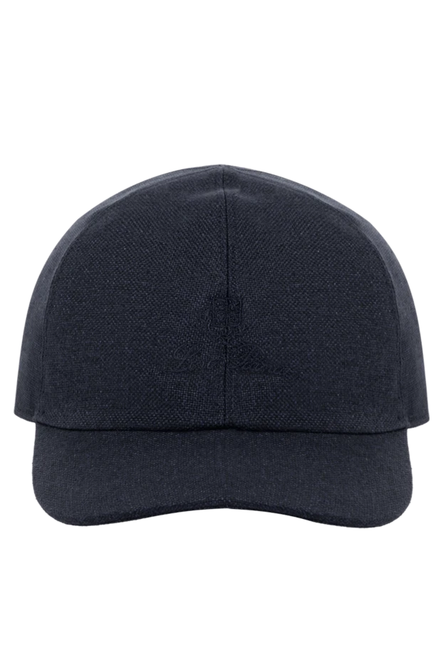 Loro Piana man men's blue linen cap купить с ценами и фото 180203 - photo 1