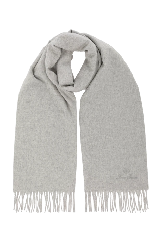 Loro Piana woman women's gray cashmere scarf купить с ценами и фото 180212 - photo 1