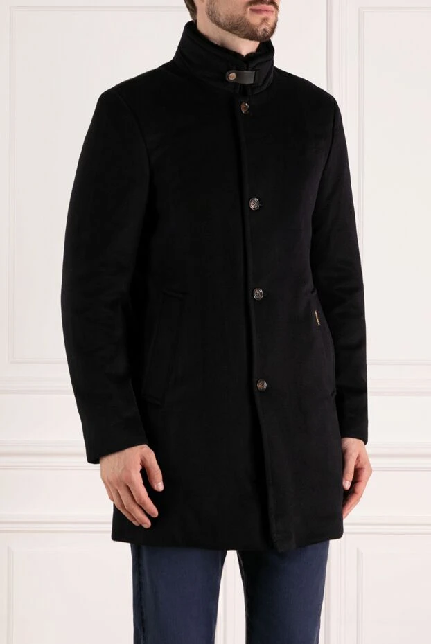 Moorer man men's blue cashmere coat 180223 - photo 3