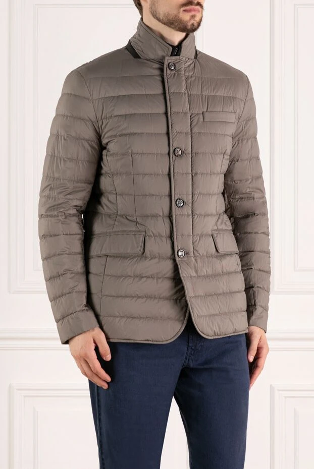 Moorer куртка мужская бежевая из полиамида и полиуретана. 180227 - фото 3