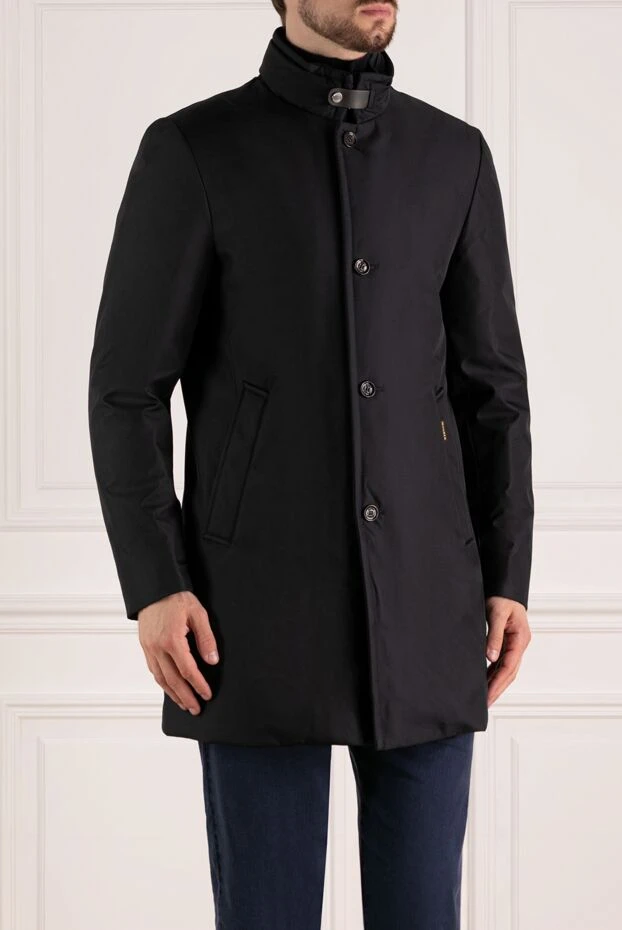 Moorer man men's blue cashmere coat 180223 - photo 3