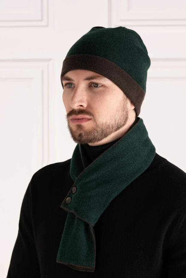 Moorer man men's green cashmere hat купить с ценами и фото 180245 - photo 2