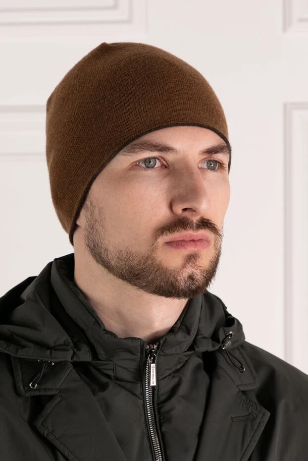 Moorer man men's brown cashmere hat купить с ценами и фото 180248 - photo 2