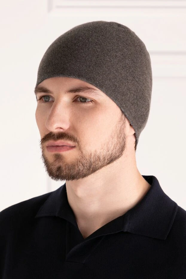 Moorer man men's gray cashmere hat купить с ценами и фото 180249 - photo 2