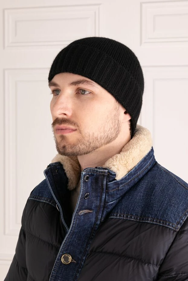 Moorer man men's black cashmere hat купить с ценами и фото 180251 - photo 2