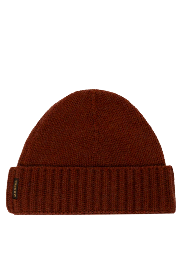 Moorer man men's burgundy cashmere hat купить с ценами и фото 180253 - photo 1