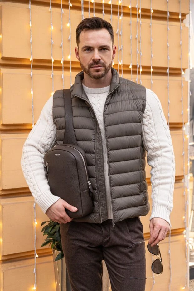 Moorer джемпер мужской белый из кашемира 180263 - фото 2