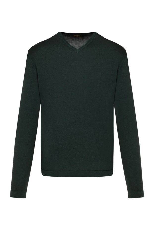 Moorer man men's green wool jumper купить с ценами и фото 180271 - photo 1