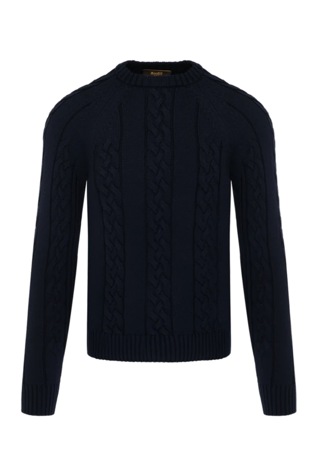 Moorer man men's blue wool jumper купить с ценами и фото 180278 - photo 1