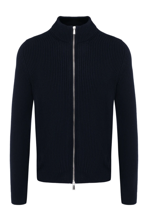 Moorer man men's blue cashmere cardigan купить с ценами и фото 180281 - photo 1