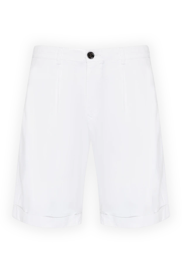 Moorer man men's white shorts made of cotton and elastane купить с ценами и фото 180282 - photo 1