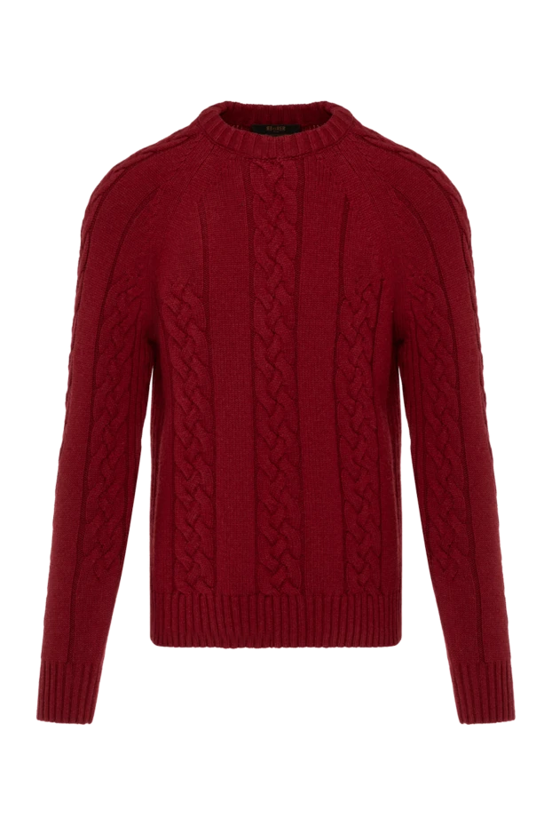 Moorer man men's red cashmere jumper купить с ценами и фото 180288 - photo 1