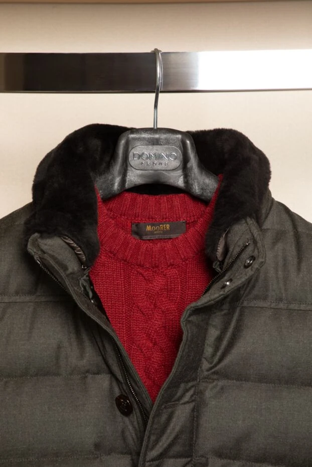 Moorer джемпер мужской красный из кашемира 180288 - фото 2