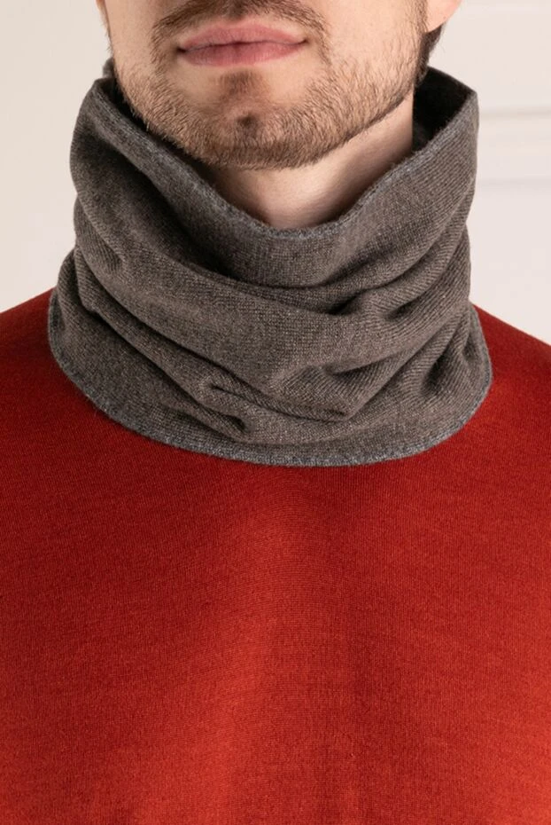 Moorer man men's gray cashmere scarf купить с ценами и фото 180300 - photo 2