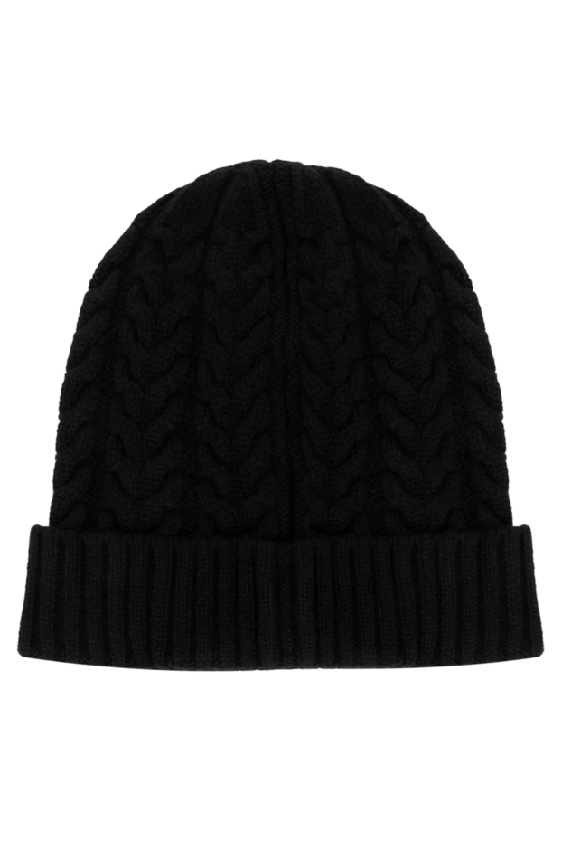 Moorer әйелдерге арналған кашемирден жасалған қара қалпақ 180303 - фото 3