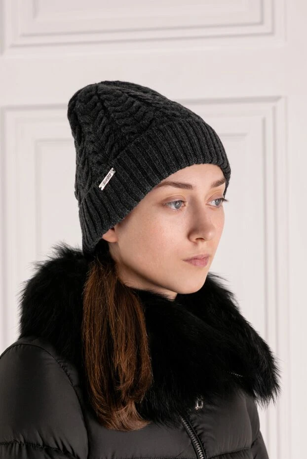 Moorer woman women's gray cashmere hat купить с ценами и фото 180305 - photo 2