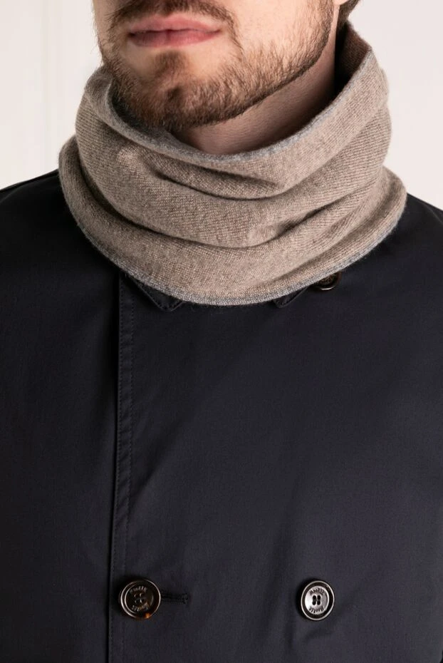 Moorer man men's beige cashmere scarf купить с ценами и фото 180310 - photo 2