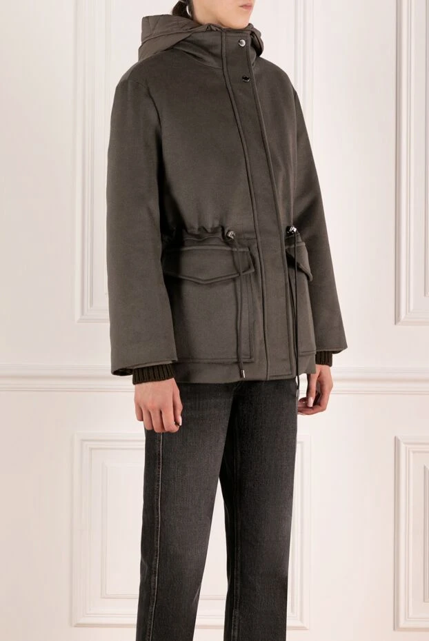 Moorer women's gray wool and cashmere jacket 180317 - photo 3