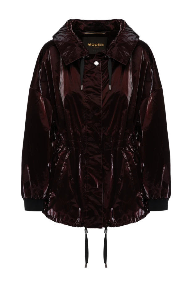 Moorer woman women's burgundy jacket made of nylon and polyurethane купить с ценами и фото 180320 - photo 1