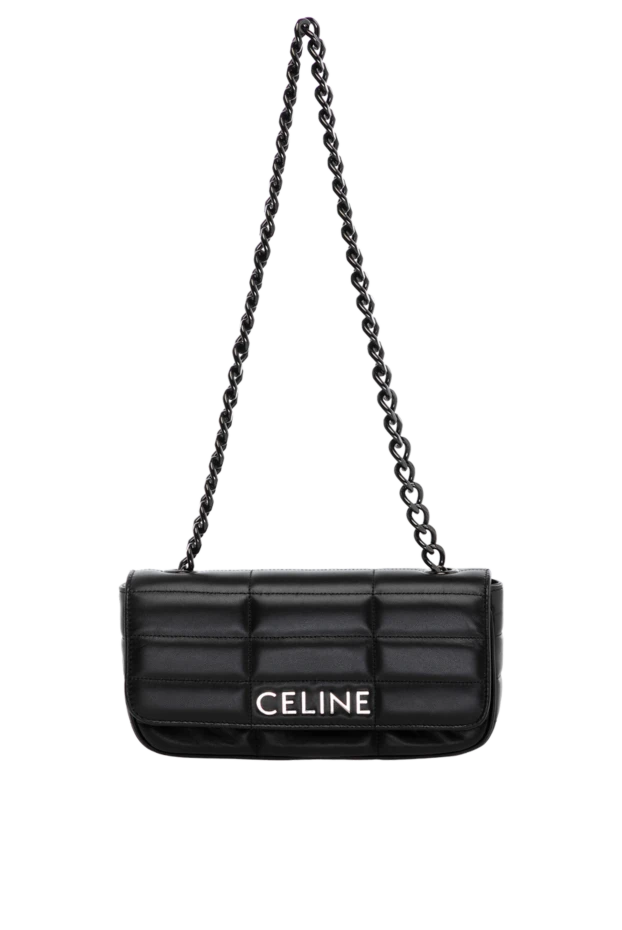 Celine Әйелдер әйелдер сөмкесі, сұр түсті, логотипі бар шынайы былғарыдан жасалған купить с ценами и фото 180327 - фото 1