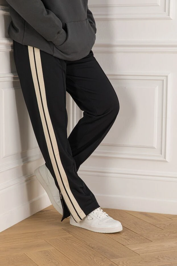 Prada кроссовки мужские белые из натуральной кожи 180331 - фото 2