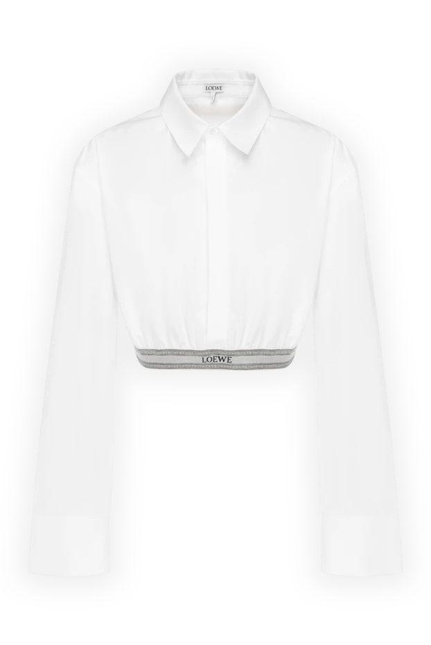 Loewe woman women's white cotton blouse купить с ценами и фото 180335 - photo 1