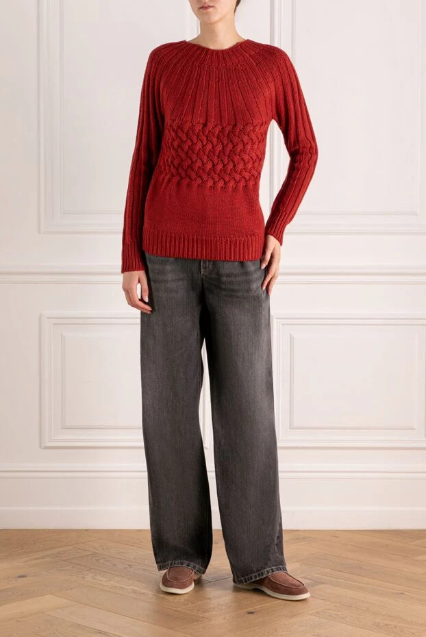 Brunello Cucinelli dark grey jeans made of heavy denim with a vintage effect 180352 - photo 2