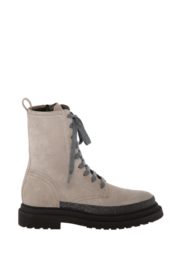 Әйелдердің етіктері, сұр, күдері - фото 1