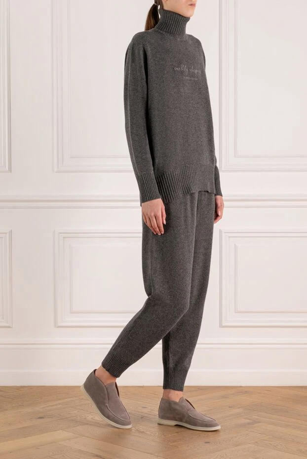 Brunello Cucinelli костюм женский серый 180373 - фото 3